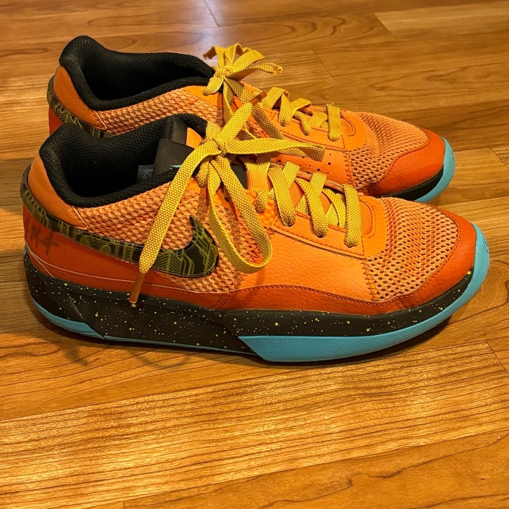 Nike Ja 1 SE (GS) Size 6.5Y Bright Mandarin/Opti Yellow FB8977-800 Fast Shipping